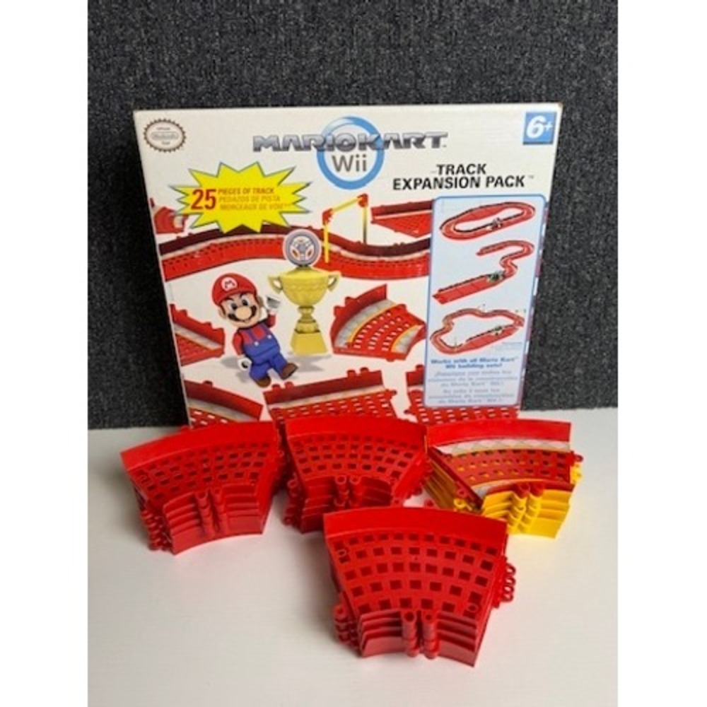 K'NEX Mario Kart Wii Track Expansion Pack Red Yellow 19pc